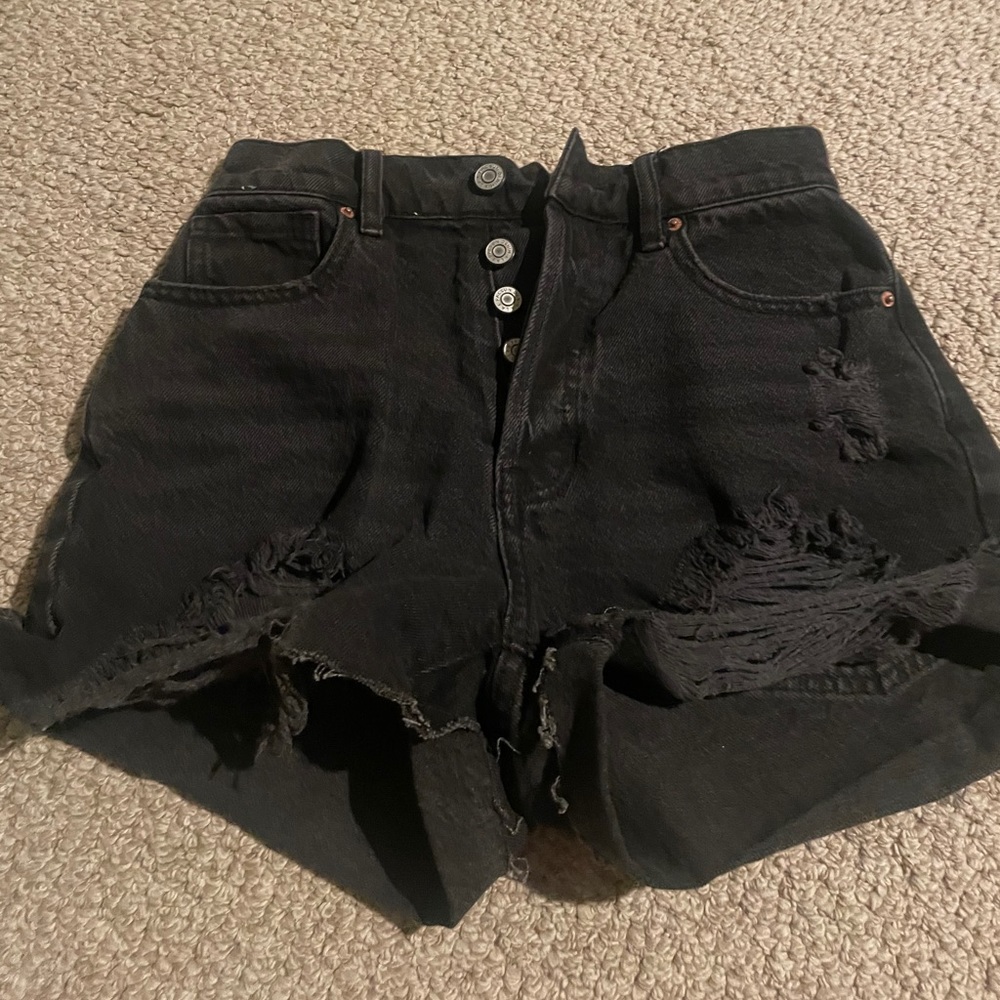 pacsun high rise black size 00 shorts run small